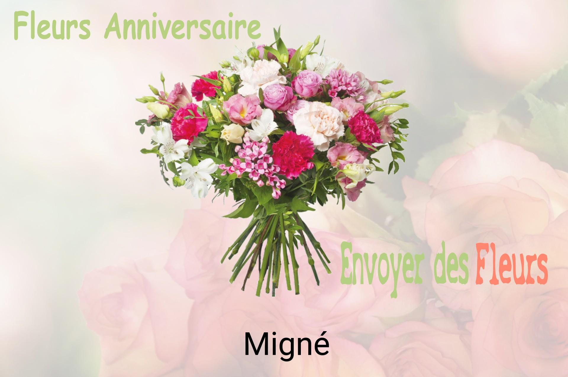 Bouquet de fleurs d’anniversaire livré à Migné